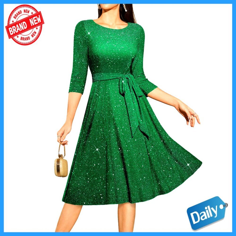 Sequin Cocktail Dress Formal Wedding Guest Sparkly Evening Party Wear
